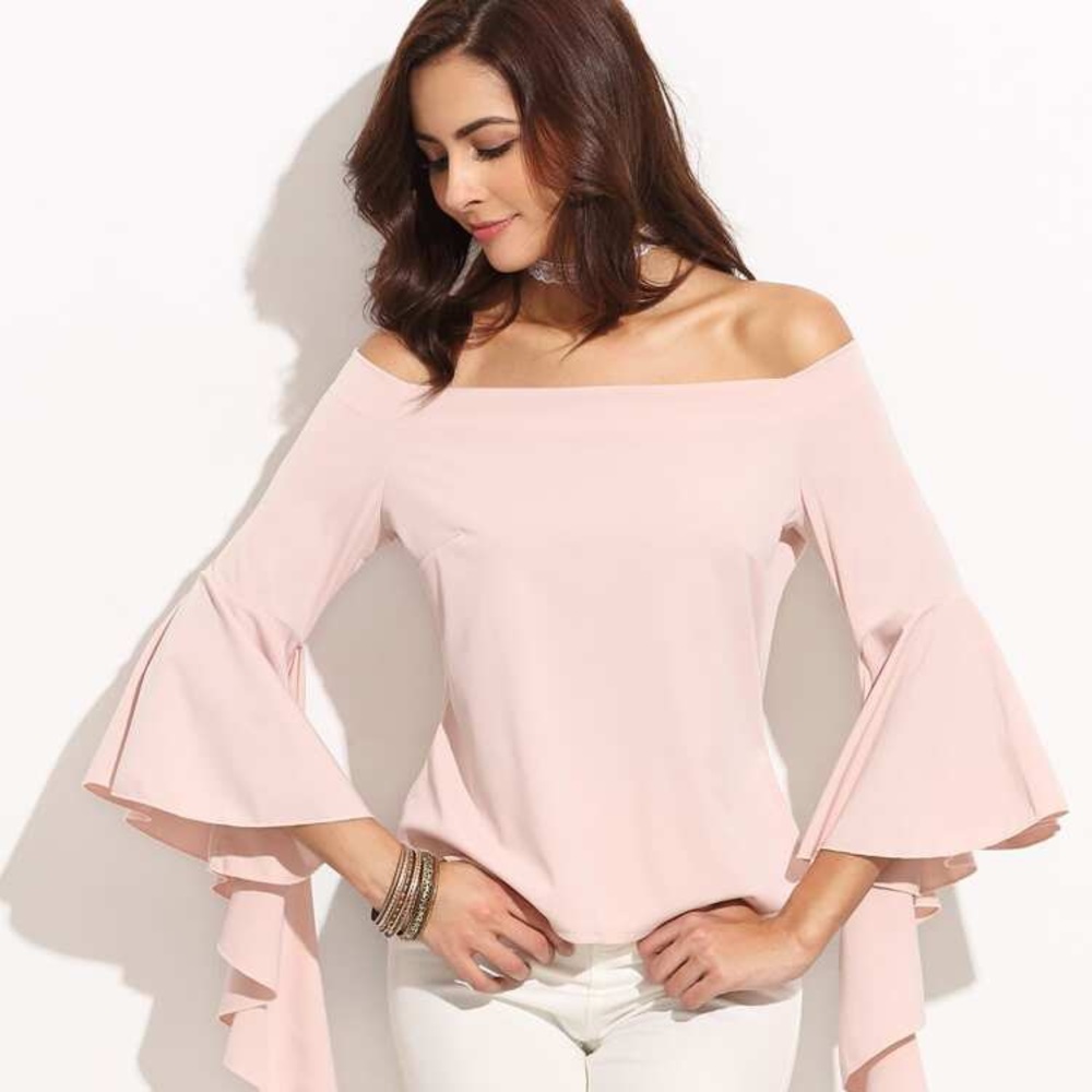 💗 White Closet Blush Blouse - Picture 1 of 4
